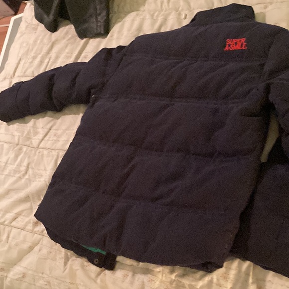 Boys Navy Down filled Jacket - Picture 5 of 8